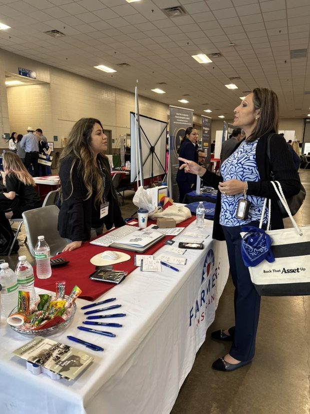 Melissa Casillas, District Manager, supporting Rasheda at the 2026 Austin National Business Expo
