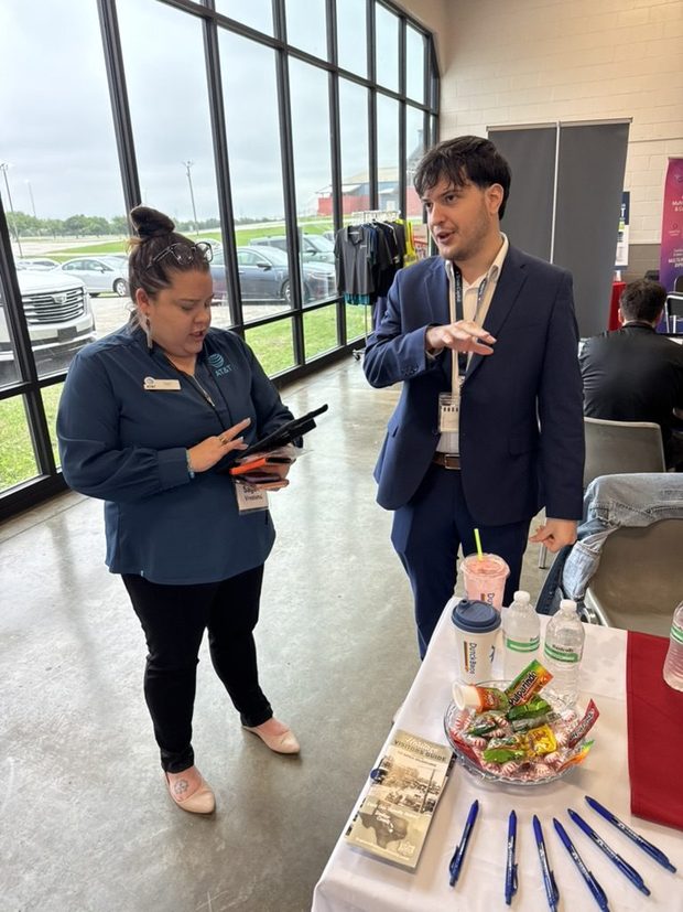 Aarron Rodriguez, Agency Business Consultant, representing The Austin District at the 2026 Austin National Business Expo