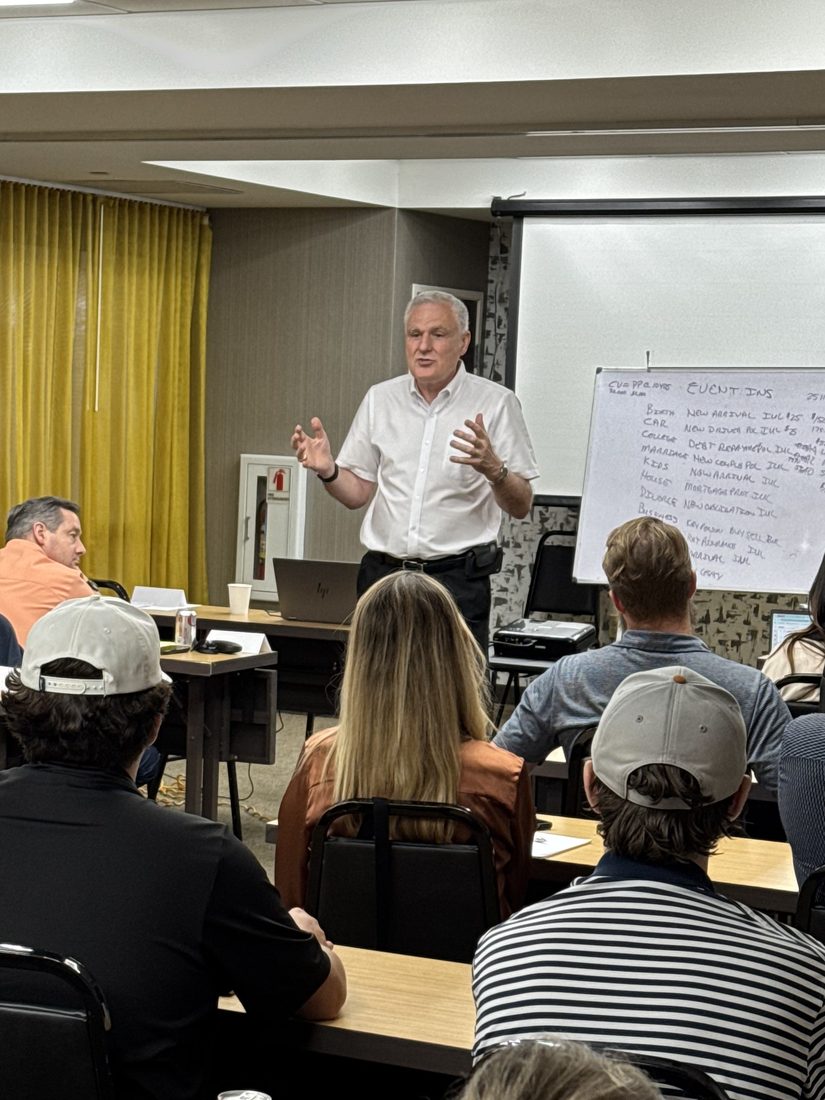 Keith Wagner leading the Life Insurance Training for Austin District agents
